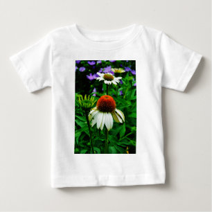 Vita och Orange ConeFlowers Tröja