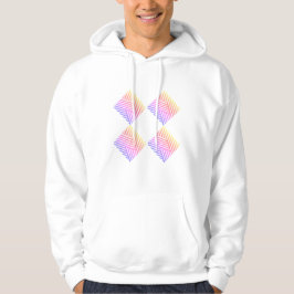 Vita och pinkaktiga kroppar hoodie