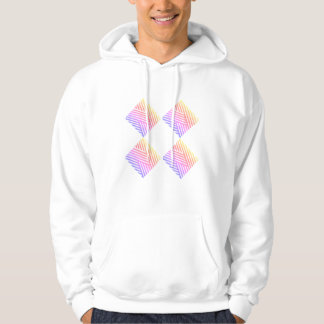 Vita och pinkaktiga kroppar hoodie