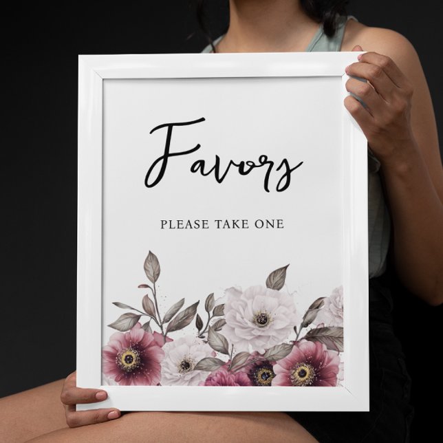 Vita och plommonböner för Blommigt för Baby-tecken Poster (Skapare uppladdad)
