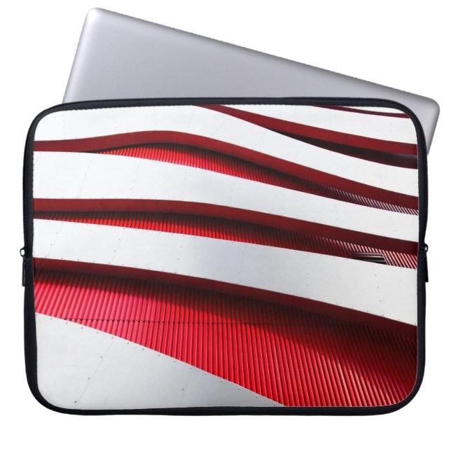VITA OCH RED METALL RAM LAPTOP FODRAL (Framsidan)