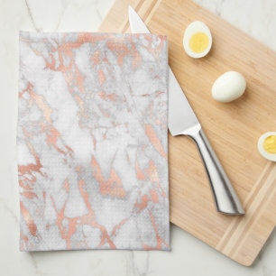 Vita och Ro Guld Marble Kitchen Towel Kökshandduk