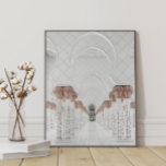 Vita och Ro Guld Mosque Archway Poster<br><div class="desc">Den vackra blommigten ro guld och den vita moskéstilen är en elegant bohemisk resekonst. Perfekt för att dekorera vardagsrummet. Det finns en digital nedladdningsbar fil tillgänglig.</div>