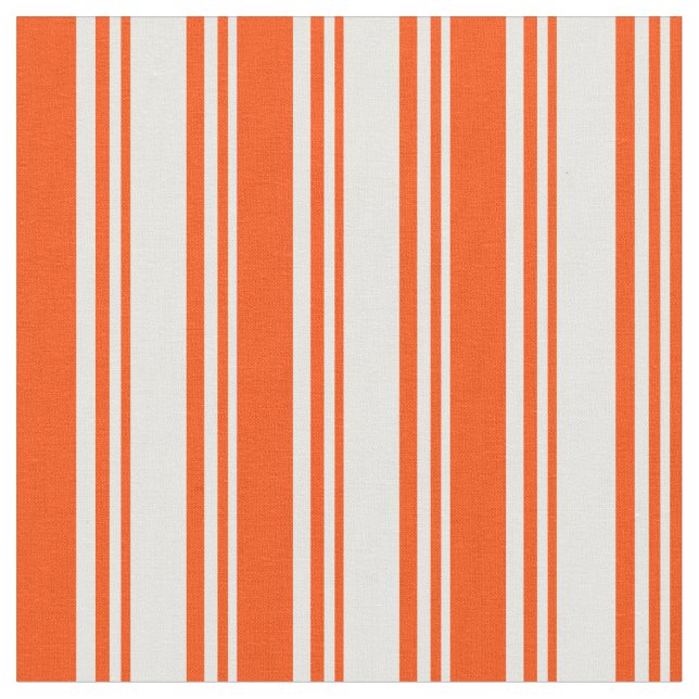 Vita och röda Färgaden Linjer Mönster Tyg (Närbild)