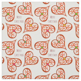 Vita och röda hjärtan elegant virrls boho chic tyg