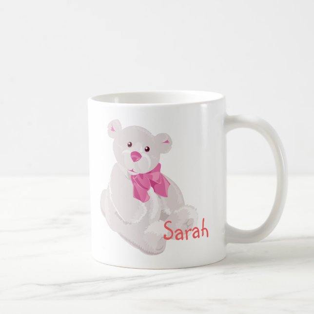 Vita och Rosa Bear Mugg (Höger)