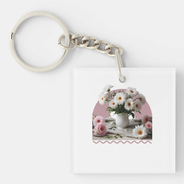 Vita och Rosa Blommor (Framsidan)