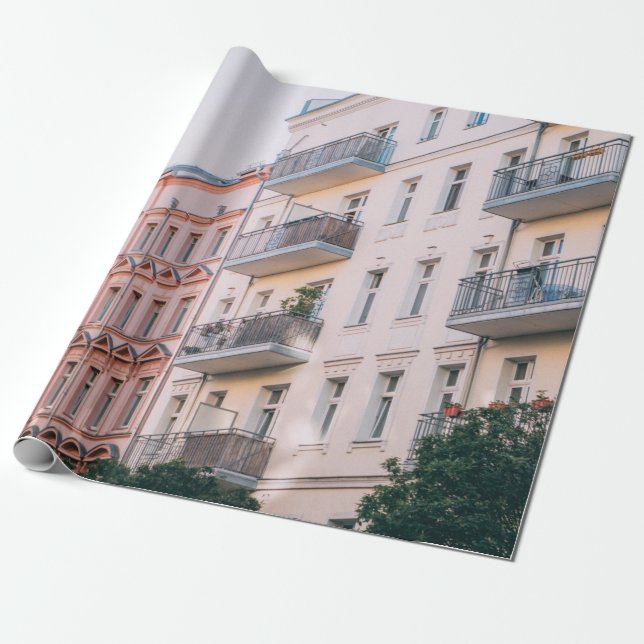 VITA OCH ROSA BYGGNAD PRESENTPAPPER (Utrullad)