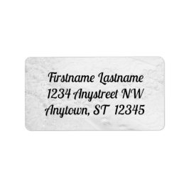 Vita och Silver Snöre och pärlor på Satin Bröllop Adressetikett