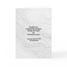 Vita och Silver Snöre och Pearls on Satin Program