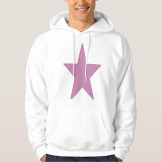 Vita och stora stjärnkroppar av rosa för manar hoodie
