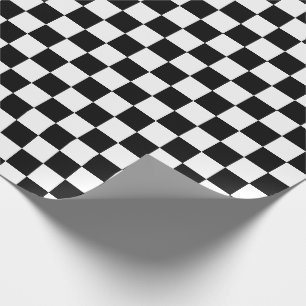 Vita och [Svart] Checkers i kontrollpanelen Presentpapper