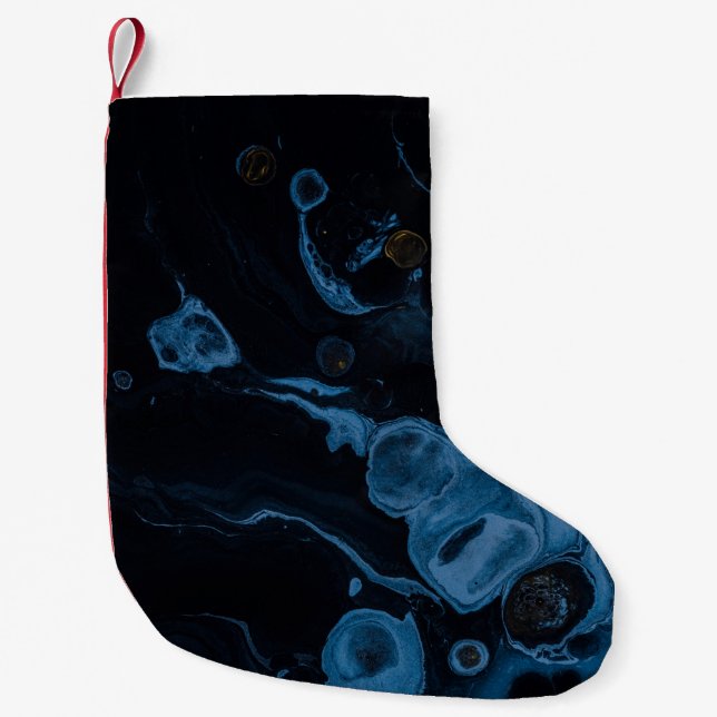 Vita och svarta abstrakter liten julstrumpa (Framsidan)