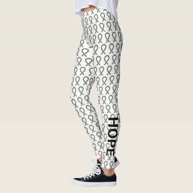 Vita och svarta Anpassningsbar Leggings (Vänster)