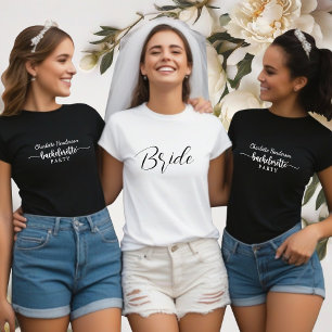 Vita och svarta Bachelorette-partigruppen T Shirt