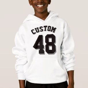 Vita och svarta barn Idrottsevenemang Jersey T-shirt