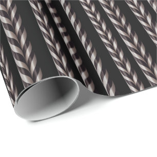 Vita och Svarta Candy cane Gothmas Gift Papper Presentpapper