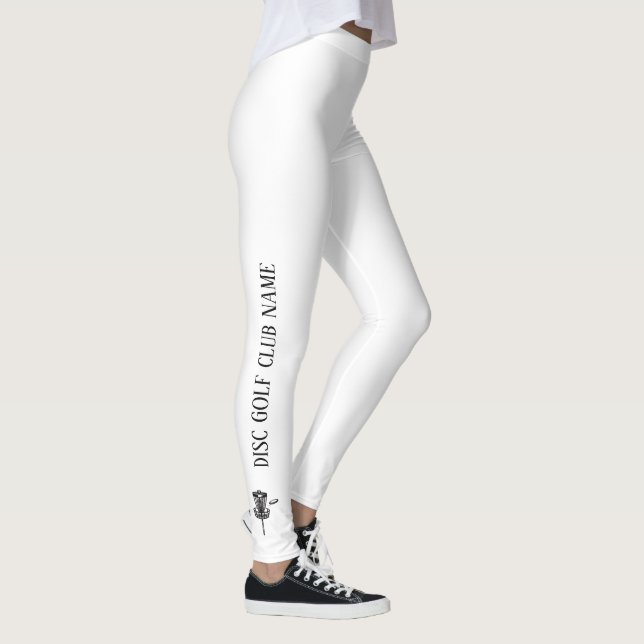 Vita och svarta golf Activewear Leggings (Höger)