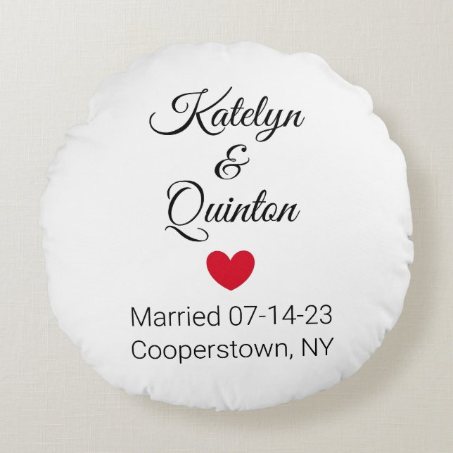 Vita och svarta i Elegance Rund Kudde (Framsidan)