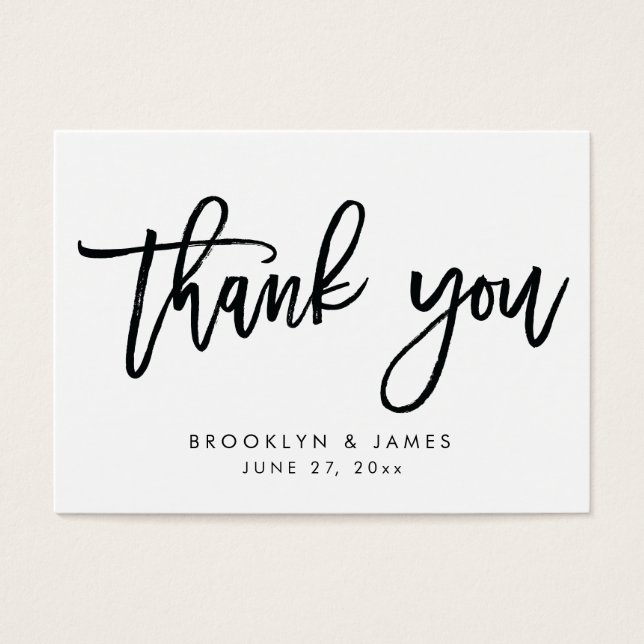 Vita och svarta Märkre Visitkort (Framsidan)