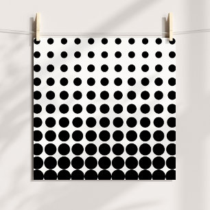 Vita och svarta progressiva punkter poster