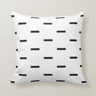 Vita och svarta streck kudde