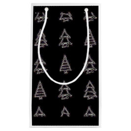 Vita och svarta Träd-presentsäck