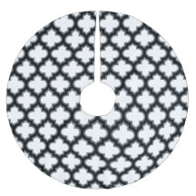 Vita och svarta trellis, lattice, quatrefoil