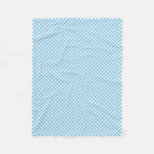 Vita om Baby blue lilla Storleka Polka dots Fleecefilt