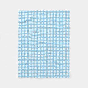 Vita om Baby blue lilla Vågrät Polka dots Fleecefilt