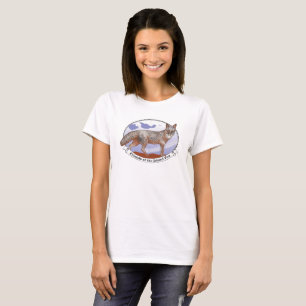 Vita ön Fox Logotyp Womens Kortärmad T-shirt