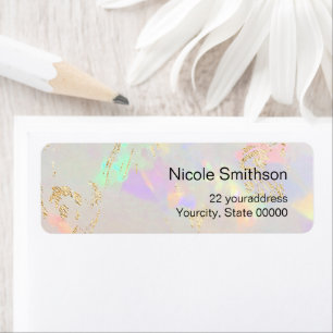 vita optiska etiketter returadress etikett