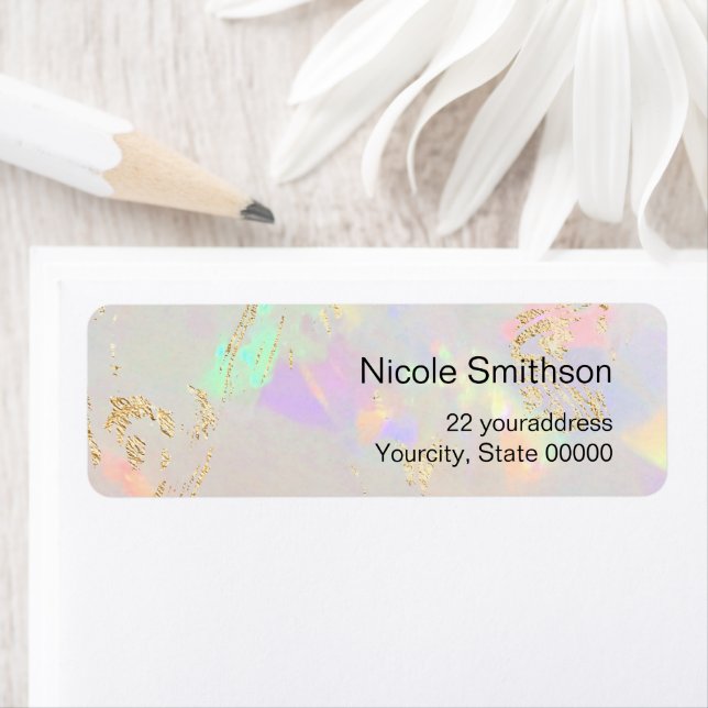 vita optiska etiketter returadress etikett (Insitu)