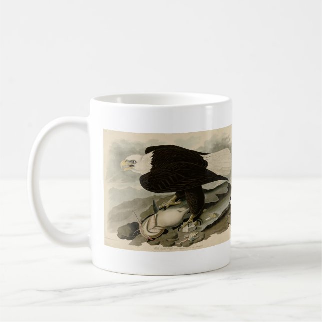 Vita (Örn) Audubon Birds of America Kaffemugg (Vänster)