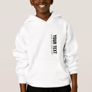 Vita överdragströjor med huva för pojkar t shirt