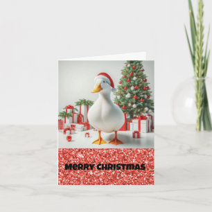 Vita Pekin Santa Anka-julkort Kort