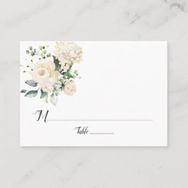 Vita persikor och Ro platta kort