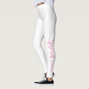 Vita personliga leggings sprider vänlighet