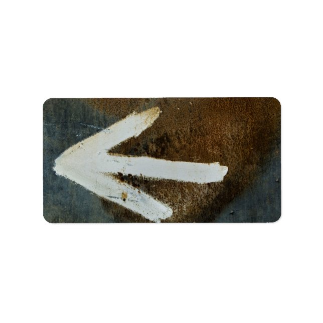 Vita piletiketter adressetikett (Framsidan)