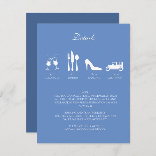 Vita Pionbröllop DETALJer Inbjudan (Fram/baksida)