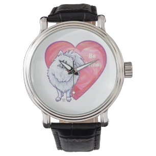 Vita Pommern Alla hjärtans dag Armbandsur