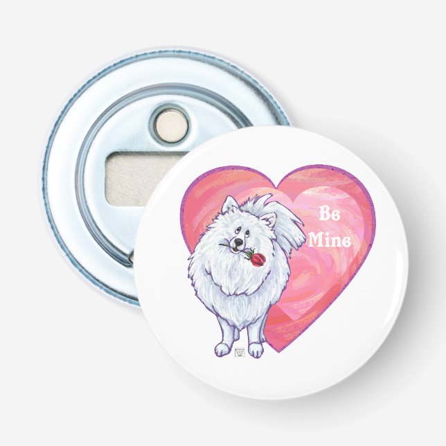 Vita Pommern Alla hjärtans dag Flasköppnare (Framsidan)