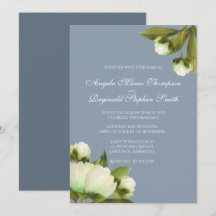 Vita ponnyer med Dusty Blue