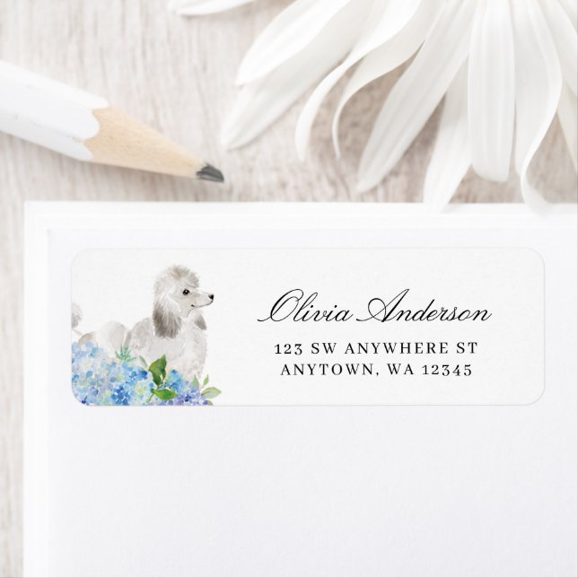 Vita Poodle Hortensia Returadress Etikett (Insitu)