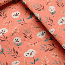 Vita poppies på Red Fabric