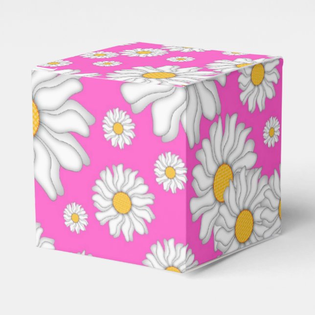 Vita prästkragar på het rosa presentask (Framsidan Sidan)