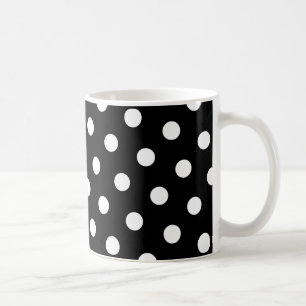 Vita prickar kaffemugg