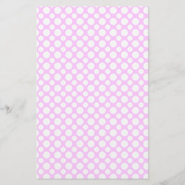 Vita prickar på rosa scrapbookpapper brevpapper