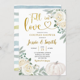 Vita pumpfall i par i Kärlek Inbjudningar