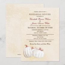 vita pumpor Höst repetition middag inbjudan